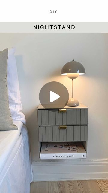 Floating Nightstand Diy, Diy Night Stand, Nightstand Diy, Diy Nightstand, Diy Ikea Hacks, Homemade Decor, Ikea Diy, Night Stand, Ikea Hack