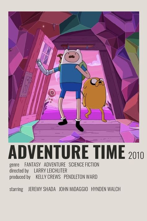 ☆ Minimalist/alternative "Adventure Time" poster ☆ Check out my "Cartoon Posters" board! Adventure Time Poster, Time Poster, Collage Mural, Iconic Movie Posters, Movie Card, Series Poster, Music Poster Ideas, Film Posters Minimalist, Film Poster Design