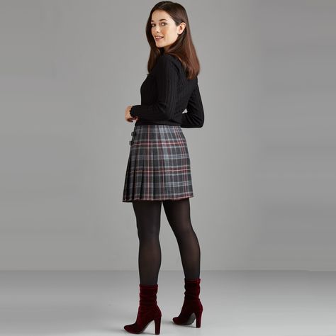 Scotish Tartan Skirts | Buy Women's Tartan, Kilted Skirts and Wool Trousers Online Scotland - Kinloch Anderson Kilt Outfits Women, London Trip Outfit, Tartan Skirt Outfit, Tartan Skirts, Tartan Pleated Skirt, Scottish Women, Kilt Outfits, Tartan Skirt, Tartan Kilt