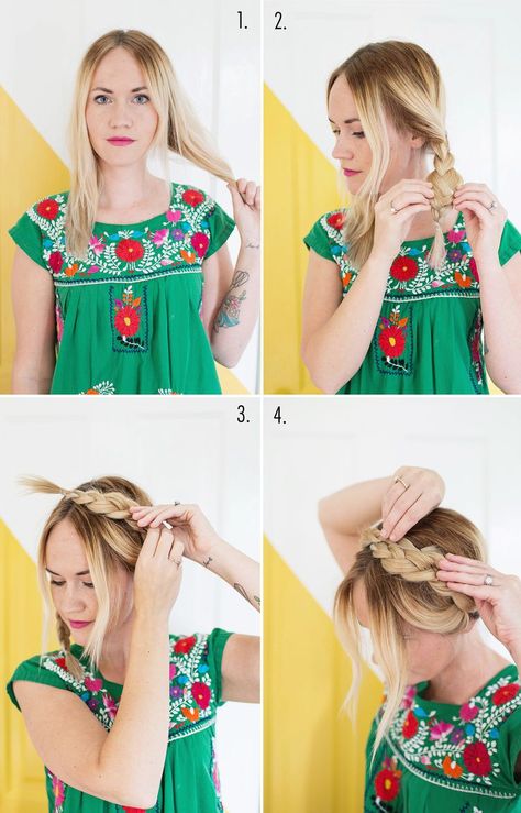 How to style milkmaid braids Octoberfest Hair, Milkmaid Braid Short Hair, Maiden Braid, Summer Hair Tutorials, Summer Hair Style, Whoville Hair, Milkmaid Braid, Summer Braids, African American Braids