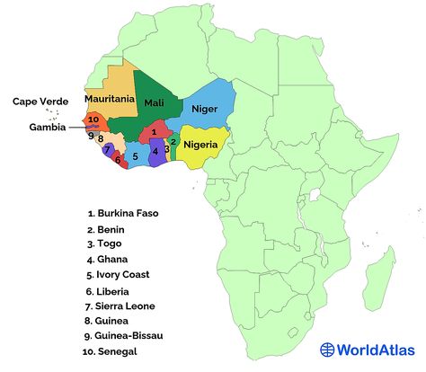 African Countries Map, African Traditional Religions, Northern Africa, West African Countries, Sao Tome And Principe, Poor Countries, Country Maps, Toddler Learning Activities, African Countries