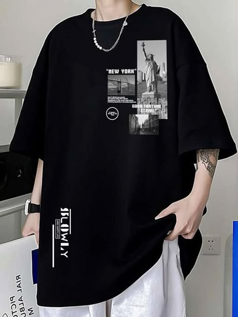 Cool Unisex Outfits, Chilled Outfits Men, Cute Clothes For Men, Korean High Fashion Men, Graphic Tee For Men, Cool Clothes Men, Loose Clothing Style Men, Cute Male Clothes, Clothes Aesthetic Men