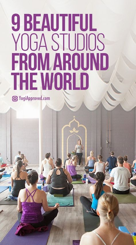 9 Uniquely Beautiful Yoga Studios Around the World Yoga Classes Aesthetic, Unique Yoga Poses, Zen Yoga Studio, Yoga Studio Interior, Yoga House, Yoga Room Design, Forest Therapy, Outdoor Studio, Strengthen Your Back