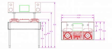 DIY: How To Build A Light Up DJ Booth - DJ TechTools Dj Table Design Dj Booth, Home Dj Booth, Diy Dj Booth, Dj Booth Ideas, Dj Booth Design, Booth Table, Booth Diy, Dj Decks, Dj Stand