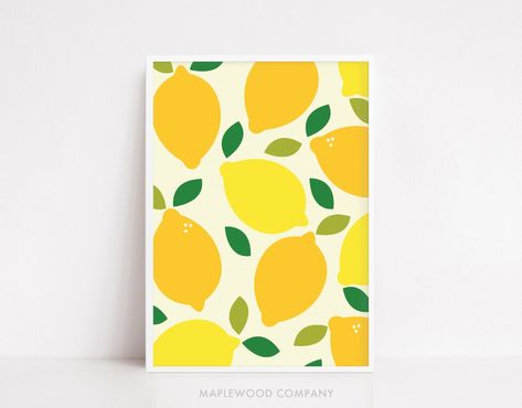 Lemon Painting, Lemon Pattern, Lemon Kitchen, Lemon Art, Simple Canvas Paintings, Canvas Painting Designs, Fruit Painting, Stationary Cards, Small Canvas Art