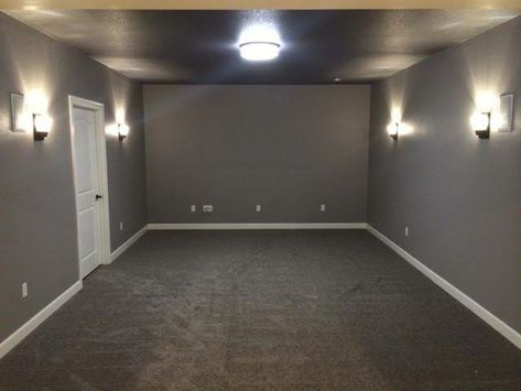 Carpet Basement, Ga Football, Mercer House, Color Couch, Football Room, Remodel House, Gray Carpet, Basement Carpet, Dark Carpet