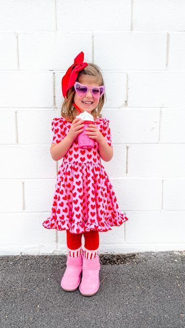 Chelsea Calantoni on Instagram: "Gracyn’s new favorite dress because pink is her new favorite color 💕 We are here for all things Valentine’s Day! Drop your favorite small shop below and tell me what outfit she needs next 🥰 #valentinesday2023 #valentinesdayideas #girlhoodshop #littlestockingco #target #targetstyle #shayanddash #smallshop #toddlerfashion #toddlerinspo #toddlerootd #vegaskids #lasvegaslocals" Valentines Dress, Toddler Ootd, Toddler Valentines, Target Style, Toddler Fashion, Favorite Dress, Small Shop, Tell Me, Favorite Color