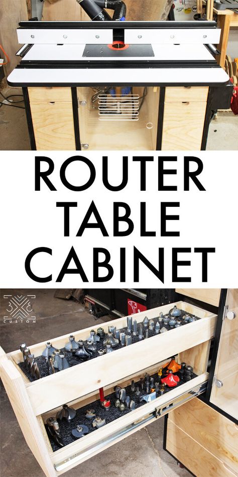 Build A Router Table, Diy Projects Garage, Diy Garage Storage Ideas, Router Table Plans, Diy Router Table, Diy Garage Bar, Diy Garage Storage Cabinets, Garage Storage Ideas, Diy Router