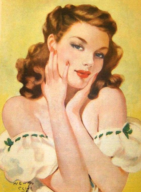 Henry Clive, Arte Pin Up, 50s Art, Vintage Illustration Art, Pin Up Girl Vintage, Jazz Age, Pulp Art, Vintage Pin Up, Pin Up Art