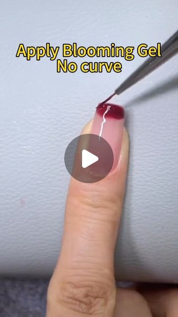 Lily Rose Nails, Blooming Gel Nails For Fall, French Tip With Blooming Gel, How To Use Blooming Gel Nail Polish, Nail Designs With Blooming Gel, Blooming Gel Tutorial, Blooming Nail Design, Blooming Gel French Tip, Gelish Blooming Gel