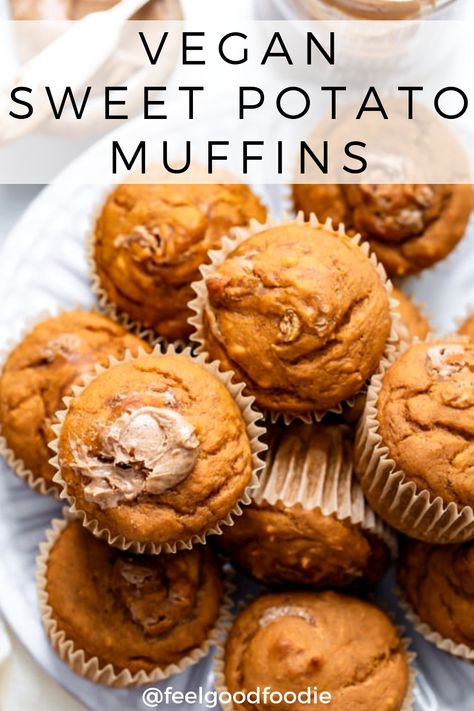 Muffins Breakfast Ideas, Sweet Potato Muffins Healthy, Sweet Patato, Burrito Vegan, Muffin Vegan, Muffins Breakfast, Cheesecake Vegan, Potato Muffins, Muffins Healthy