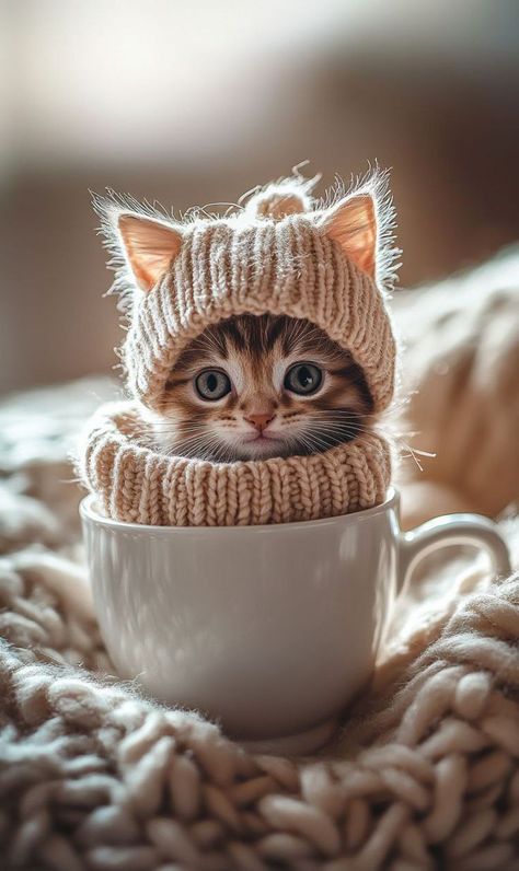 Cat With Coffee, First Time Cat Owner, Good Morning Animals, Good Morning Cat, Taking Care Of Baby, Cat Bedroom, Night Cafe, Funny Situations, Morning Cat