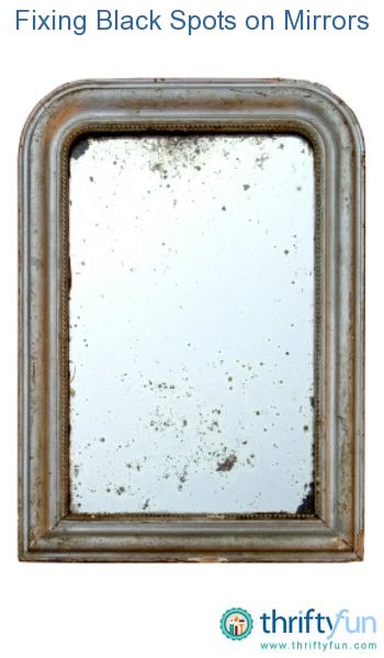 This guide is about fixing black spots on mirrors. Over time mirrors can develop black areas. Restore Old Mirror, Redo Mirror, Spray Paint Mirror, Clean Mirrors, Mirror Restoration, How To Fix A Mirror, Stained Mirror, Antique Glass Mirror, Diy Mirror Frame