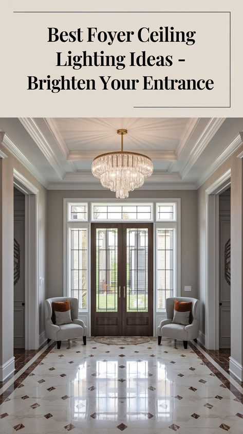 Best Foyer Ceiling Lighting Ideas for a Stunning Entryway Entry Way Chandelier Ideas, Entry Lighting High Ceiling, Entrance Chandelier Entryway, Entry Way Chandelier, Ceiling Lighting Ideas, Foyer Ceiling, Entry Light, Entry Chandelier, Entryway Light Fixtures