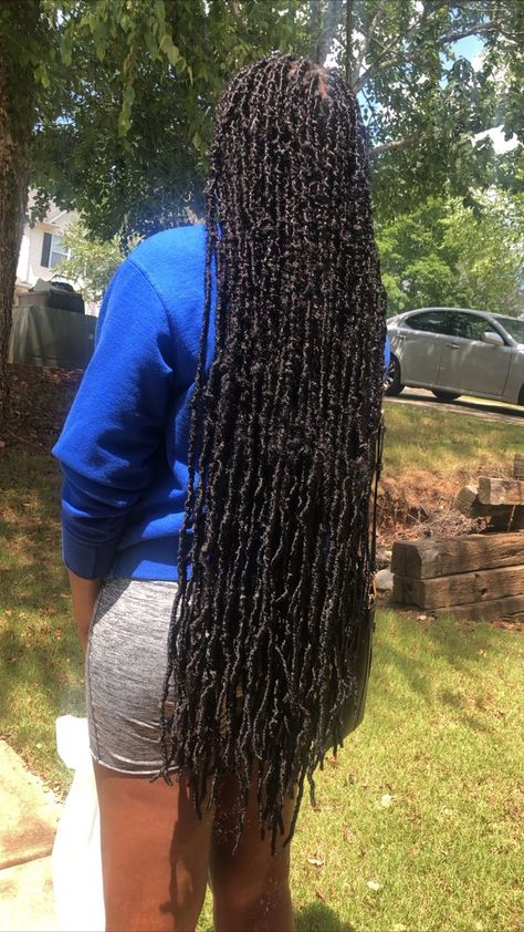 Soft Faux Locs Long, Braided Hairstyles Locs, 36 Inch Soft Locs, Hairstyles Over Locs, Faux Locs Long, Soft Faux Locs, Locs Long, Hairstyles Locs, Faux Loc