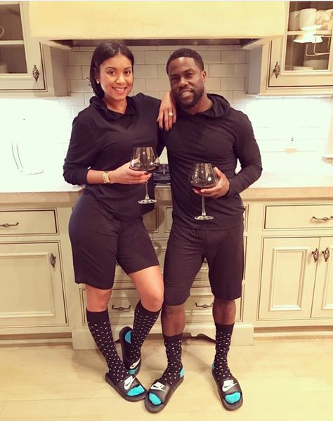 The Harts in Tommy John lounge apparel Kevin Hart Wife, Eniko Hart, Eniko Parrish, Taller Girlfriend, Couples Game Night, Lounge Outfits, Power Couples, Play Basketball, Tommy John