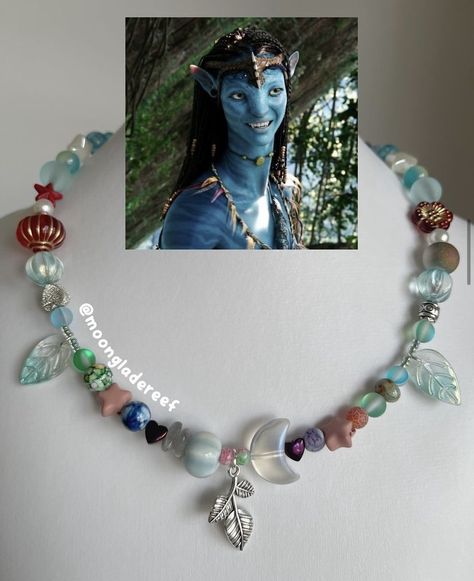 AVATAR Na'vi Style Necklace Omatikaya Metkayina Neytiri Jewelry Neytiri Jewelry, Avatar Necklace Pandora, Avatar Diy Crafts, Avatar Inspired Jewelry, Avatar Navi Jewelry, Avatar Bedroom, Navi Accessories, Avatar Bracelet, Avatar Necklace