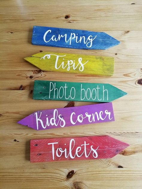 Wooden Arrow Sign, Festival Themed Party, Wooden Arrow, Wood Arrow, Wooden Arrows, Wooden Welcome Signs, Arrow Signs, Directional Signs, Sign Post