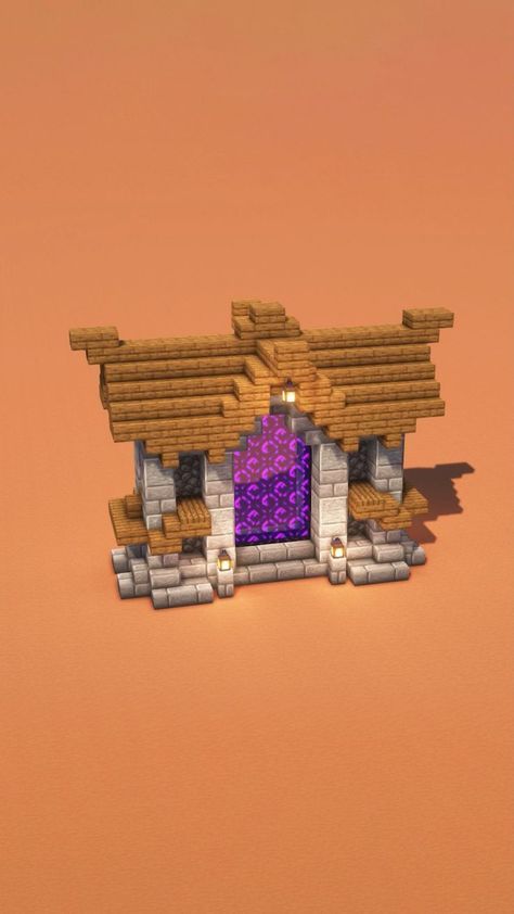 Minecraft Medieval Portal Design, Minecraft Pedestal, Casa Minecraft Medieval, Minecraft Building House, Minecraft Building Inspiration, Ideas Para Minecraft, Minecraft Cool Ideas, Minecraft Ideas To Build, Beacon Minecraft