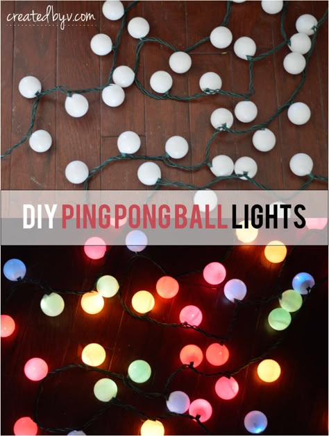 Ping Pong Lights, Patio Goals, Solar Lamps Diy, Diy Outdoor Lights, Alfresco Living, Diy Patio Ideas, Patio Lights, Ping Pong Balls, Outdoor Diy Projects