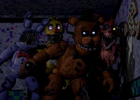 Fnaf Withered Bonnie, Withered Animatronics, Fnaf Withered Animatronics, Ignited Animatronics, Freddy Fazbear Creepy, Fnaf Sfm, Fnaf 2, Fnaf Comics, Fnaf Stuff