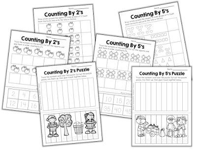 Free Skip Counting Worksheets   Skip counting is such an important skill to teach your little ones. It is a foundational skill that helps with number sense patterns telling time estimation and multiplication! Read my blog post HERE with some awesome FREE ideas for helping your kids master this skill!  first grade free k-1 Kindergarten Lauren Thompson Mrs. Thompson's Treasures PK - 2 skip counting skip counting activities Skip Counting Activities, Skip Counting Worksheets, Maths Resources, Everyday Math, Math Patterns, Hundreds Chart, Counting Worksheets, Math Number Sense, Classroom Freebies