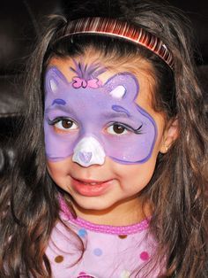 Fun Face Paint, Face Paint Ideas For Kids, Paint Ideas For Kids, Bear Face Paint, Animal Face Paintings, Care Bears Birthday Party, Face Paint Ideas, Care Bear Party, Care Bear Birthday