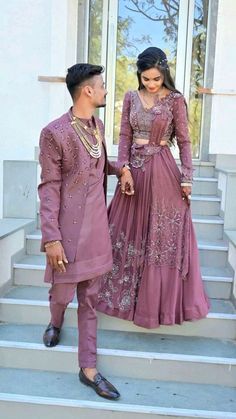 Couple Dresses For Engagement Indian, Dress For Engagement Indian, Engement Dress Indian Couple, Couple Matching Outfits Indian, Engagement Outfits Indian Couple, Couple Dress Matching Indian, Wedding Bridesmaids And Groomsmen, Couple Dress Matching, Wedding Matching Outfits