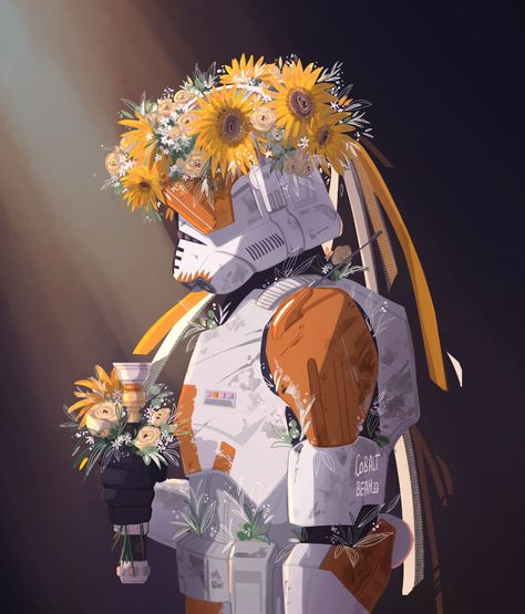 beam 💫 on Twitter: "Sunshine man with sunshine flowers,, https://t.co/kZpbVfmS5K" / Twitter Clone Wars Art, Sunshine Flowers, Star Wars Fanart, Star Wars Drawings, Star Wars Concept Art, Clone Troopers, Star Wars 2, The Bad Batch, Star Wars The Clone Wars