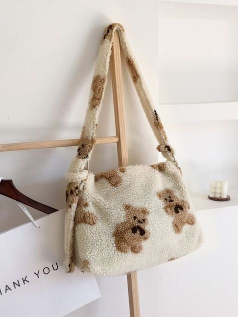 Fluffy Bag Aesthetic, Fluffy Bean Bag Chair, Fluffy Bags, Hand Bags Ideas, Fur Bags, Fluffy Bag, Stylish School Bags, Bags Ideas, Animal Bag