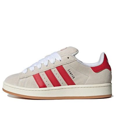 (WMNS) adidas Campus 00s 'Crystal White Scarlet' GY0037 Red Campus 00s, Red Adidas Campus, Red Campus, Shoes List, Sick Shoes, Adidas Campus Shoes, Campus 00, Homecoming Shoes