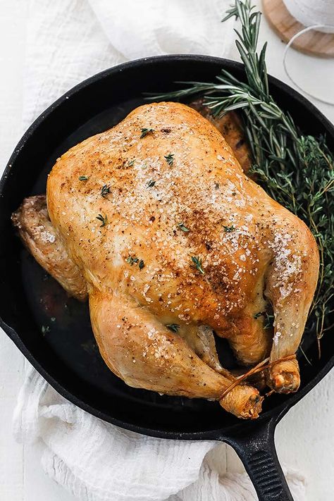 Squash Recipes Roasted, Easy Roasted Chicken, Whole Roast Chicken Recipe, Butternut Squash Recipes Roasted, Easy Easter Recipes, Chicken Whole, Chef Billy Parisi, Easter Dinner Ideas, Easy Roast Chicken