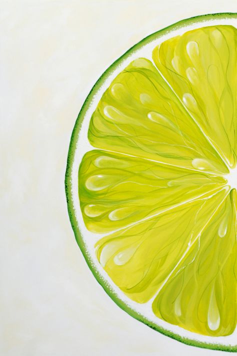 Painting Fruit, Lemon Painting, Green Photography, Lemon Art, Soyut Sanat Tabloları, Food Painting, Juice Beauty, Fruit Painting, Painting Painting