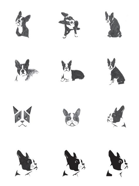 This symbol is designed to represent the Boston Terrier Rescue and communicate their brand attributes. The development of a new mark and branding system ... Boston Terrier Illustration Drawings, Boston Terrier Wallpaper, Brand Attributes, Boston Terrier Tattoo, Boston Terrier Painting, Boston Terrier Illustration, Old Boston, Boston Terrior, Branding System