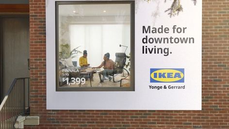 Campaign of the Week: Ikea, Window Shopping | Contagious Ikea Window, Best Print Ads, Window Ads, Ikea Showroom, Ikea Inspired Living Room, Out Of Home Advertising, Ikea Canada, Downtown Living, Window Signage