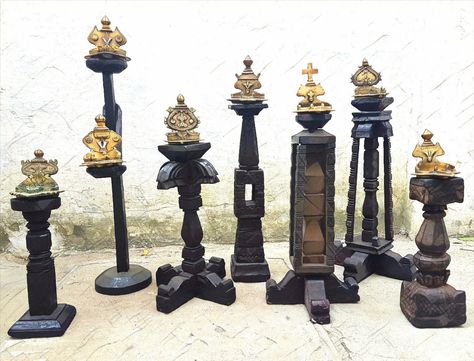 Antique nostalgia of Assorted lamps and Lamp stands from the archives of Indian Antique Quest...for similar collectibles follow us on Instagram @ instagram.com/indiantiquest/ Copper Antiques, Indian Decoration, Brass Decoration, Adobe Illustrator Design, Housewarming Decorations, Wooden Carving, Vintage Kitchen Utensils, Antique Lamp, Brass Items