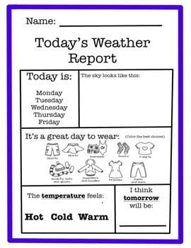 Weather Report For Kids, Kindergarten Weather, Weather Lesson Plans, Weather Activities Preschool, Weather Lessons, Weather Chart, Daily Weather, Todays Weather, Weather Activities