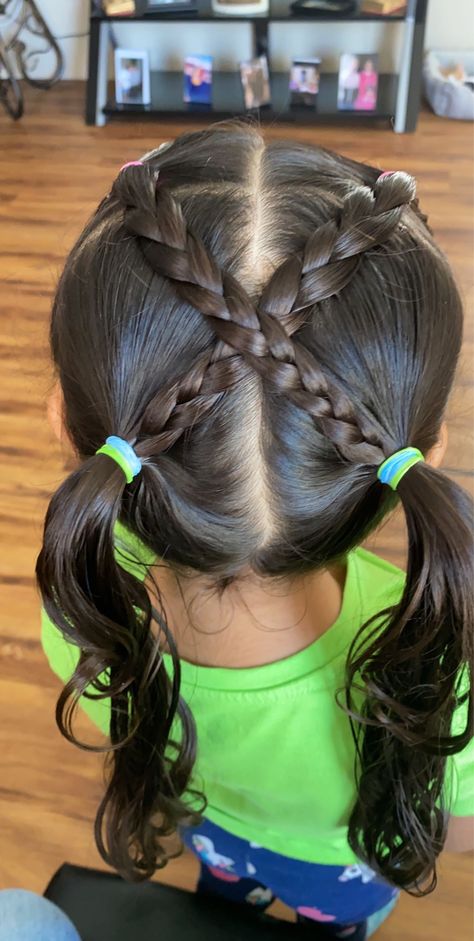 Hairstyles For Short Hair Little Kids, Hawaiian Hairstyles Braids, Cute Hairstyles For Kindergarten, Simple Kid Hairstyles, Prek Hairstyles, First Day Of Kindergarten Hairstyles, Easy Daughter Hairstyles, Cute Hairstyles For School For Kids, Penteados Fáceis Infantil