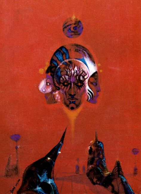 Illustration Surreal, Daniel Richter, Powers Art, Richard Powers, Red Space, Andy Goldsworthy, 70s Sci Fi Art, Scifi Fantasy Art, Science Fiction Illustration