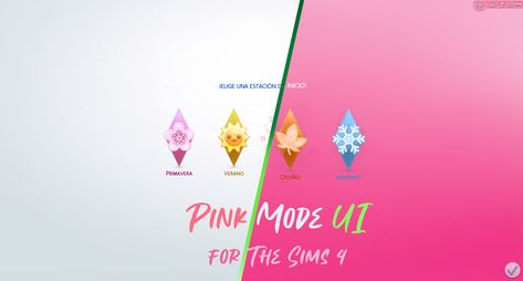 Pink Mode UI for The Sims 4 (July 25, 2023) | Patreon Pink Ui Sims 4, Sims 4 Pink Ui Mod, Cc Cas Background, Sims 4 Cc Cas Background, Sims Folder, Sims 4 Cas Background, Cas Background, Sims 4 Cheats, Ui Color