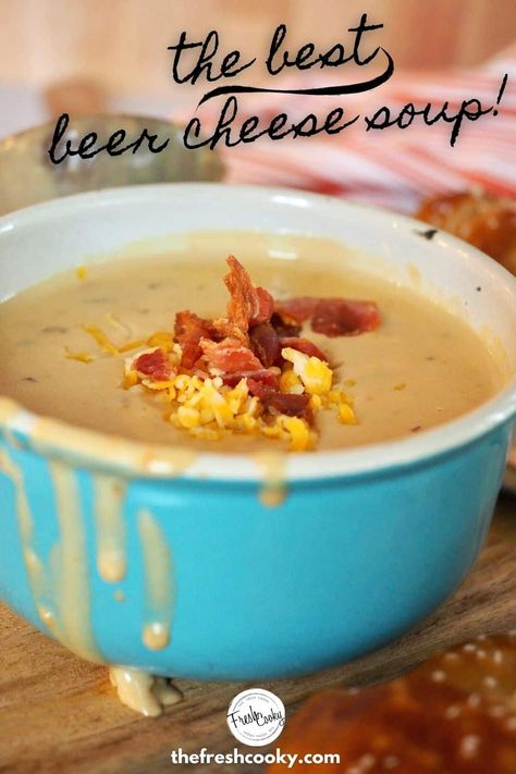 Beer Cheese Soup Crockpot, Easy Beer Cheese Soup, Wisconsin Beer Cheese Soup, Beer Cheese Soup Recipes, Beer Cheese Recipe, Beer Soup, Beer Cheese Soup, October Fest, Beer Cheese Soups