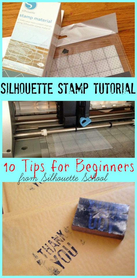 Silhouette Mint, Diy Vinyl Projects, Make Your Own Stamp, School Stamps, Silhouette Cameo 4, Silhouette Curio, Silhouette Cameo Tutorials, Silhouette School, Stamp Tutorial