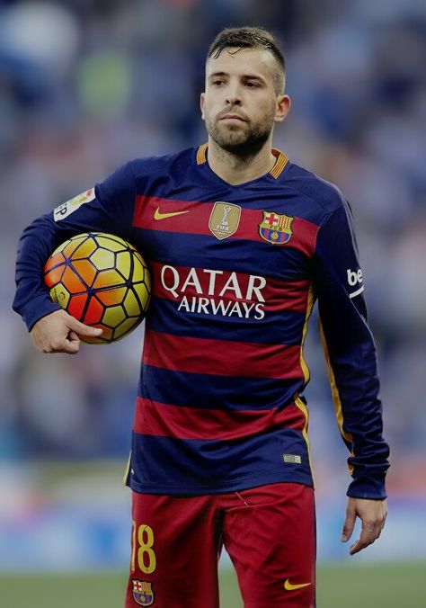 Jordi Alba Barca Jersey, Barca Players, Sun In Aries, Fifa Qatar, Fcb Barcelona, Spanish Football, Jordi Alba, Barcelona Futbol Club, Barcelona Players