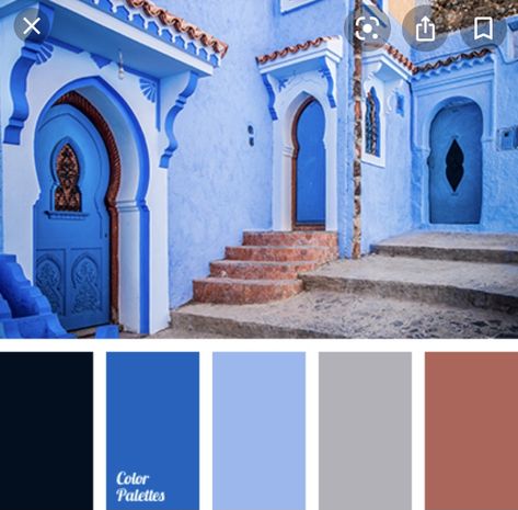 Bathroom Colors Blue, Moroccan Colors, Seeds Color, Navy Blue Design, Design Seeds, Blue Colour Palette, Color Palette Design, Color Balance, Bathroom Colors