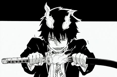 Rin Okumura 2 by TheFresco on deviantART Rin Okumura Manga, Blue Exorcist Manga, Blue Exorcist Rin, Blue Exorcist Anime, Exorcist Anime, Rin Okumura, No Sleep, Ao No Exorcist, Manga Wall