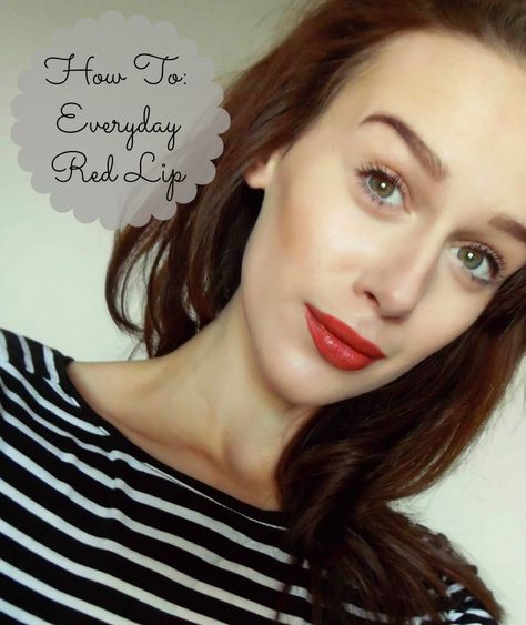 How To Style An Everyday Red Lip Everyday Red Lipstick Casual, Casual Red Lipstick Makeup, Daytime Red Lip, Everyday Red Lip, Everyday Red Lipstick, Red Lipstick Outfit Casual, Casual Red Lip, Red Lipstick Outfit, Everyday Lipstick