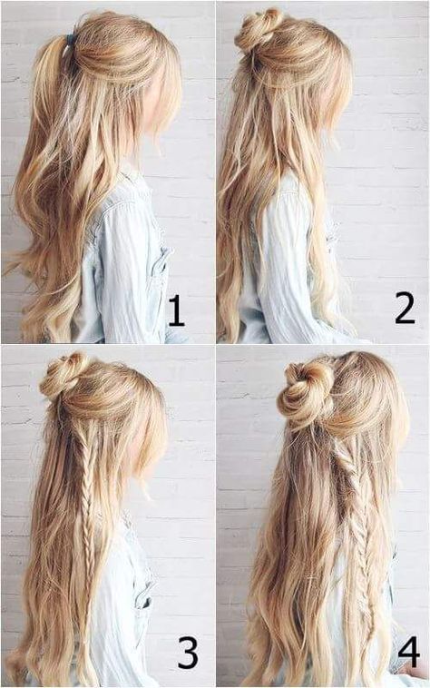 Hippie Hairstyles, Braided Hairdo, Hairstyles Hoco, Hippie Hair, Hair Hoco, Open Hairstyles, Penteado Cabelo Curto, Easy Braids, Hoco Hair