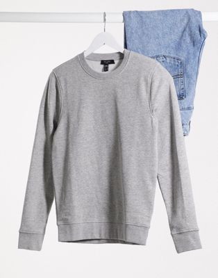 New Look crew neck sweat in grey | ASOS Grey Fashion, New Look, Sweat Shirt, Crew Neck Sweatshirt, Online Shopping, Latest Trends, Asos, Crew Neck, Sweatshirts