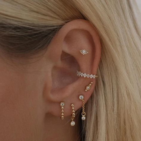 Indie – Adornmonde Indie Earrings, Dope Jewelry Accessories, Earring Stack, Piercing Inspo, Pretty Ear Piercings, Cute Ear Piercings, Dope Jewelry, Demi Fine Jewelry, Ear Piercing