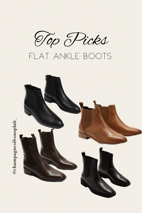 Shop MILLA FLAT ANKLE BOOTS BLACK … and other curated products on LTK, the easiest way to shop everything from your favorite creators. Flat Black Boots For Women, Flat Boots Outfit Ankle, Flat Black Boots Outfit, Flat Ankle Boots Outfit, Pointed Boots Outfit, Flat Boots Outfit, Dress With Ankle Boots, Black Flat Ankle Boots, Outfit Links